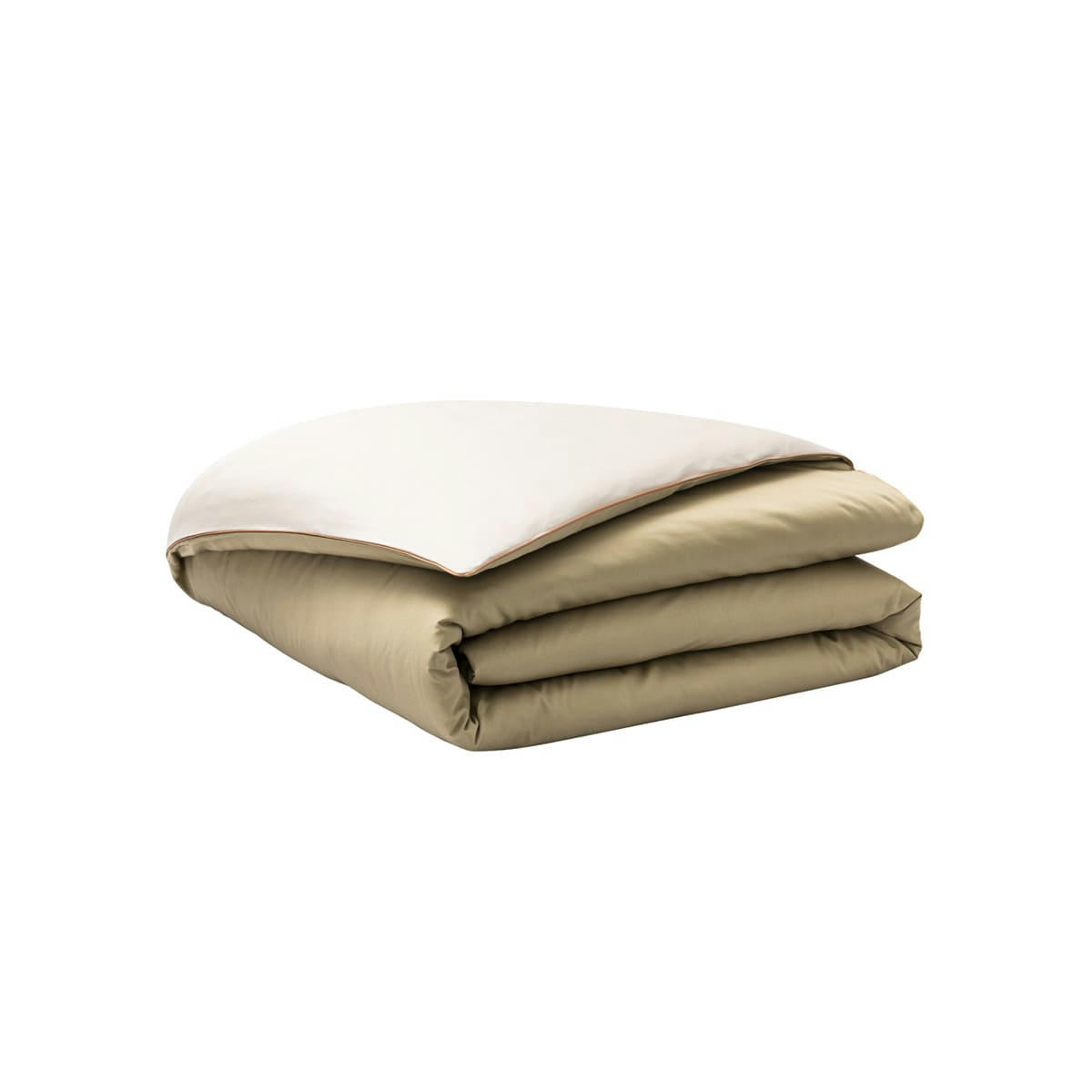 NOBEL - Housse de couette en satin de coton jaune 260x240