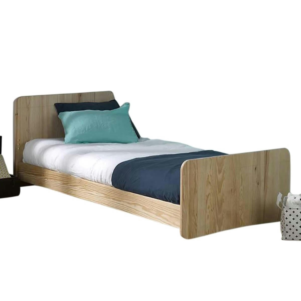 SPIKE - Lit 90x200 cm bois massif