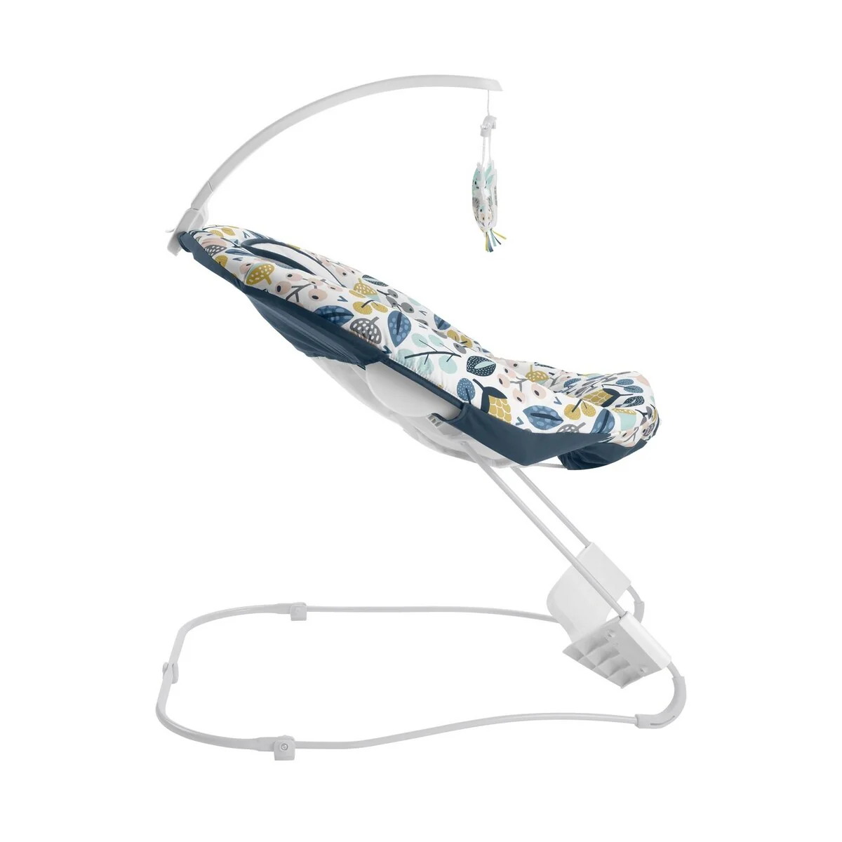 Fisher-Price See & Soothe Deluxe Bouncer, Navy Foliage - 21.65 x 27.17 x 33.07