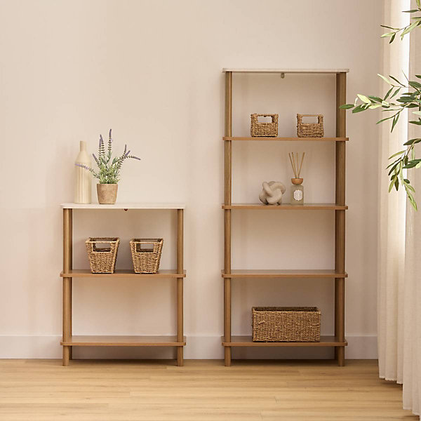 Etagère 5 niveaux Come bois et effet marbre - Marron- 5five