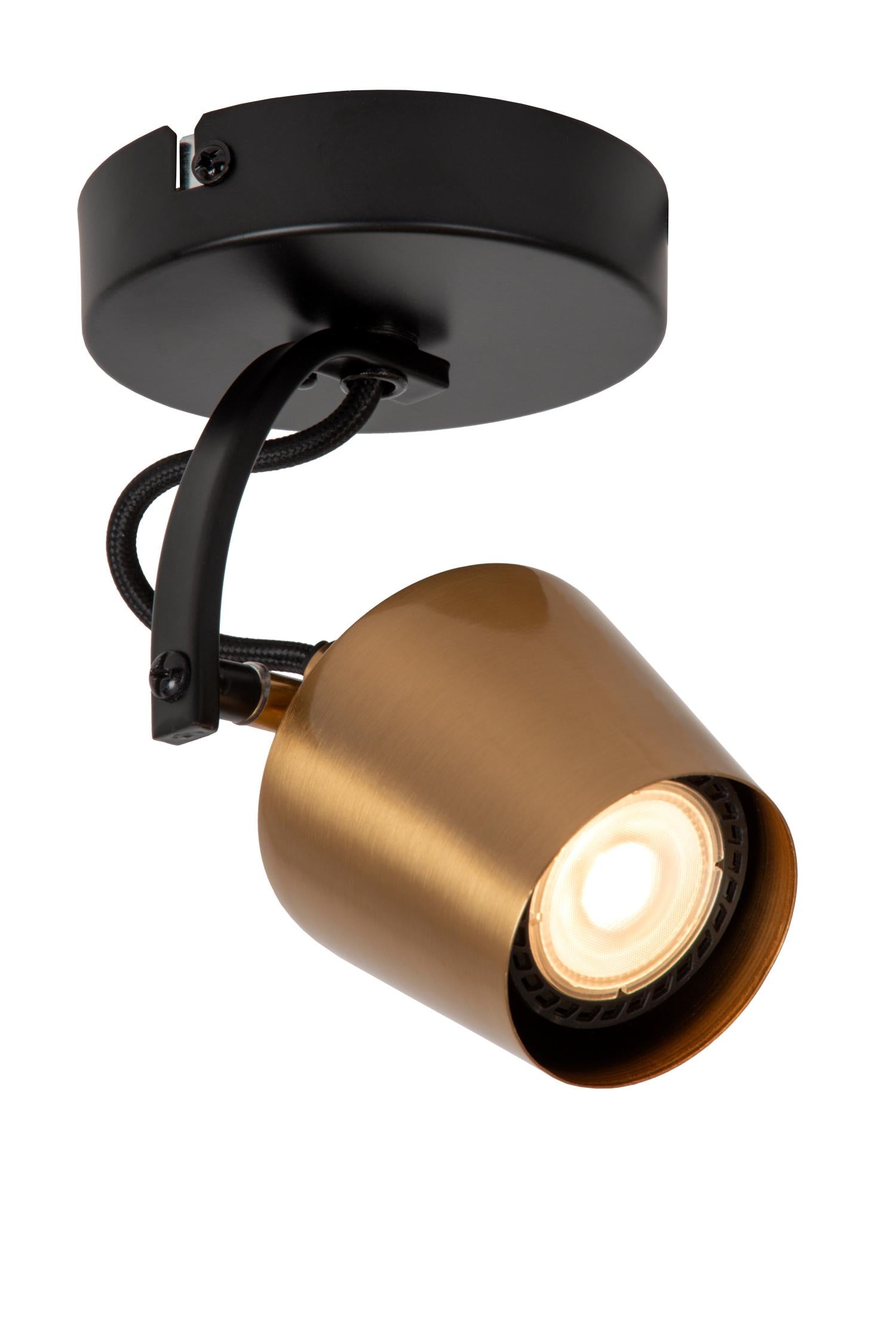 Lucide EMILE Plafondspot - Mat Goud   Messing