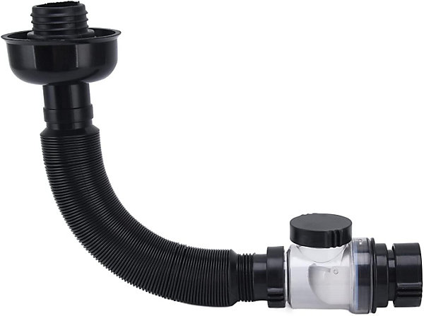 CODEKEY Tuyau de Vidange pour évier de Lavabo, Tuyau de Vidange Flexible Extensible en PVC, Tuyau de Vidange d'égout, Tube de Siph