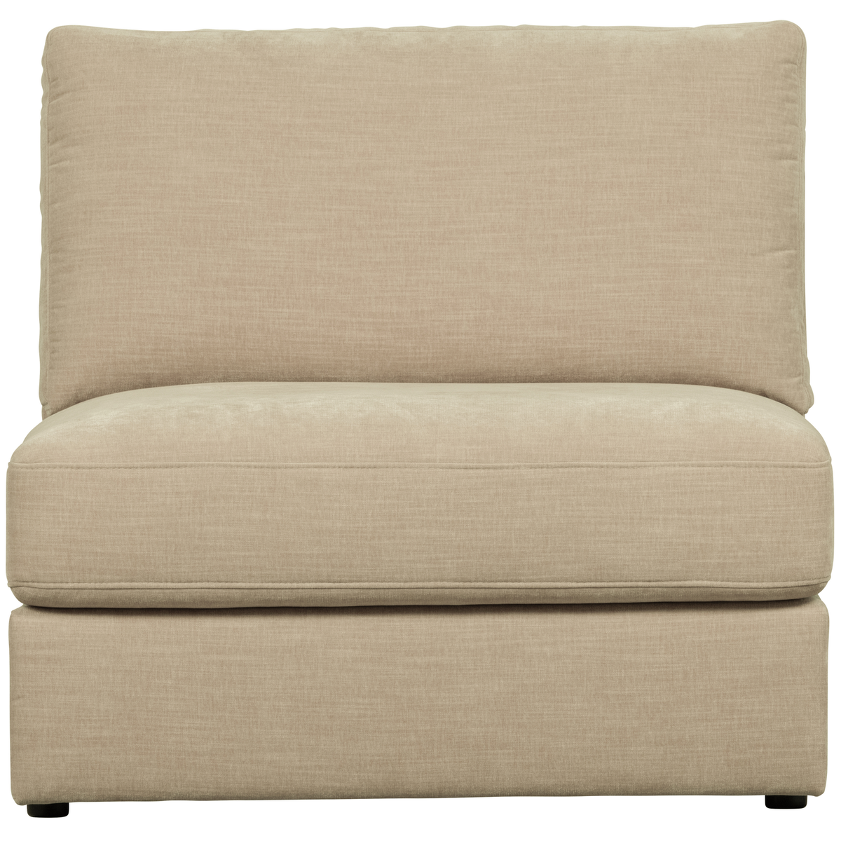 vtwonen 1-zits bank element zonder arm Family - Polyster - Zand - 85x90x98
