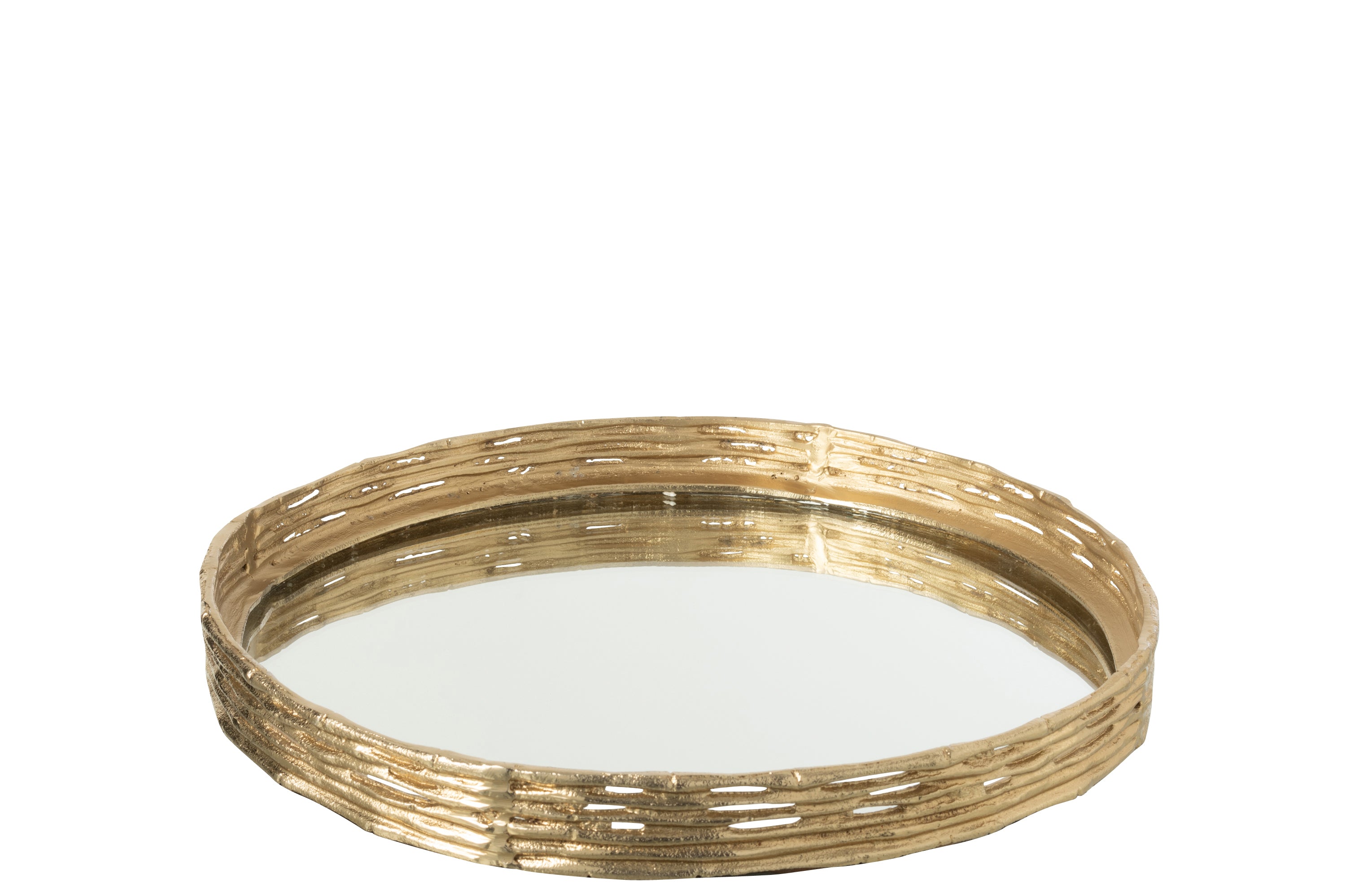 J-Line plateau Spiegel - aluminium - goud