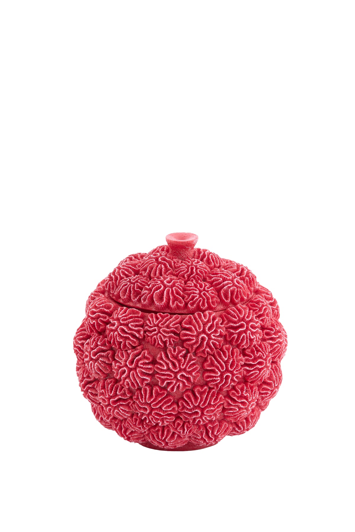 Light & Living deco box deksel CORAL - Ø17x16cm - rood