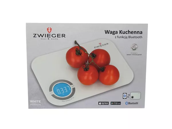 Waga kuchenna (do 5 kg) ZWIEGER - Biała 1Z.WAG-B