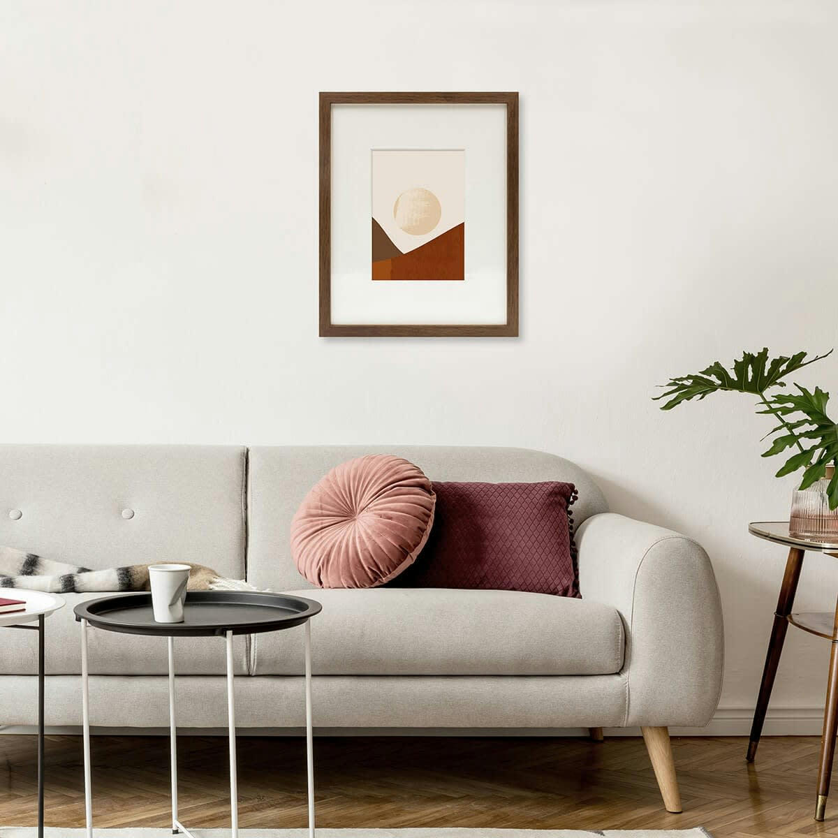 WILD - Cadre photo ébène 24x30 cm avec passe-partout résine recyclée