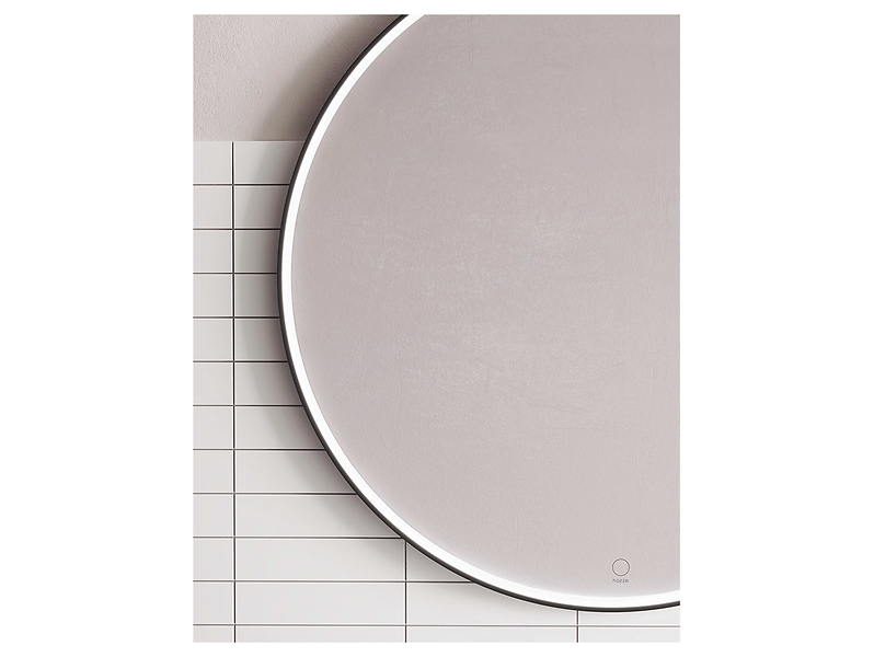 Lustro ścienne Vitoria Premium LED 70 w czarnej ramie