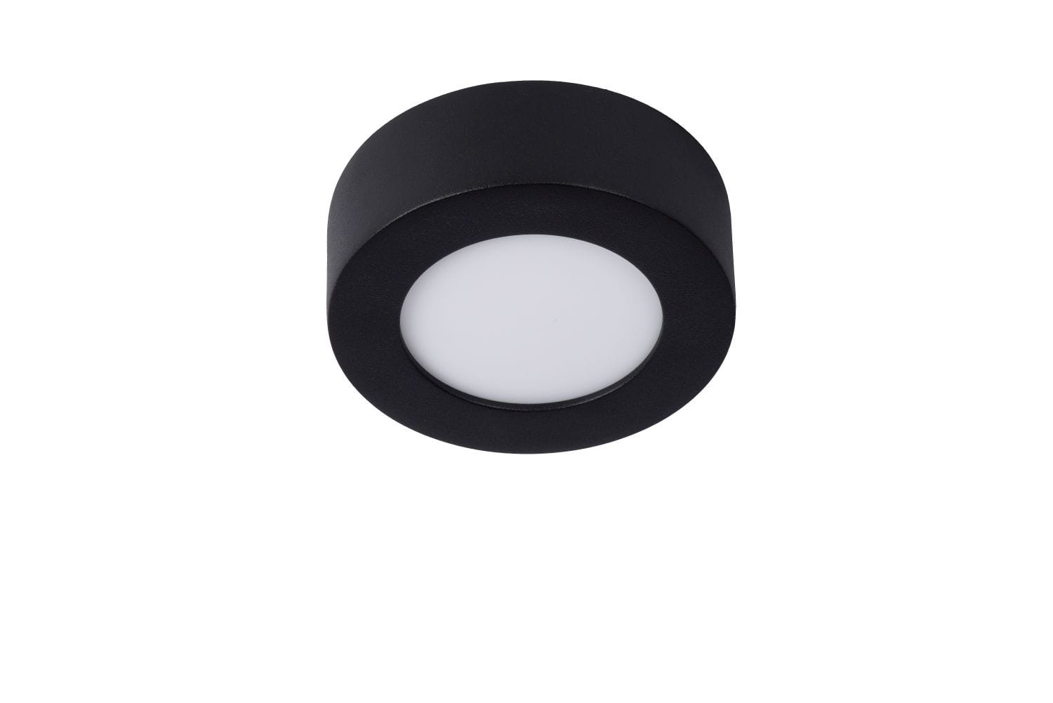 Plafon BRICE okrągły czarny LED 1x8W 11,7cm 827lm IP44 Lucide