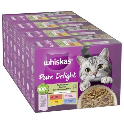 Whiskas Pure Delight Pouches 48 x 85g
