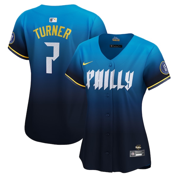 Trea Turner Philadelphia Phillies Nike Women's 2024 City Connect Limited Player Jersey - Blue
