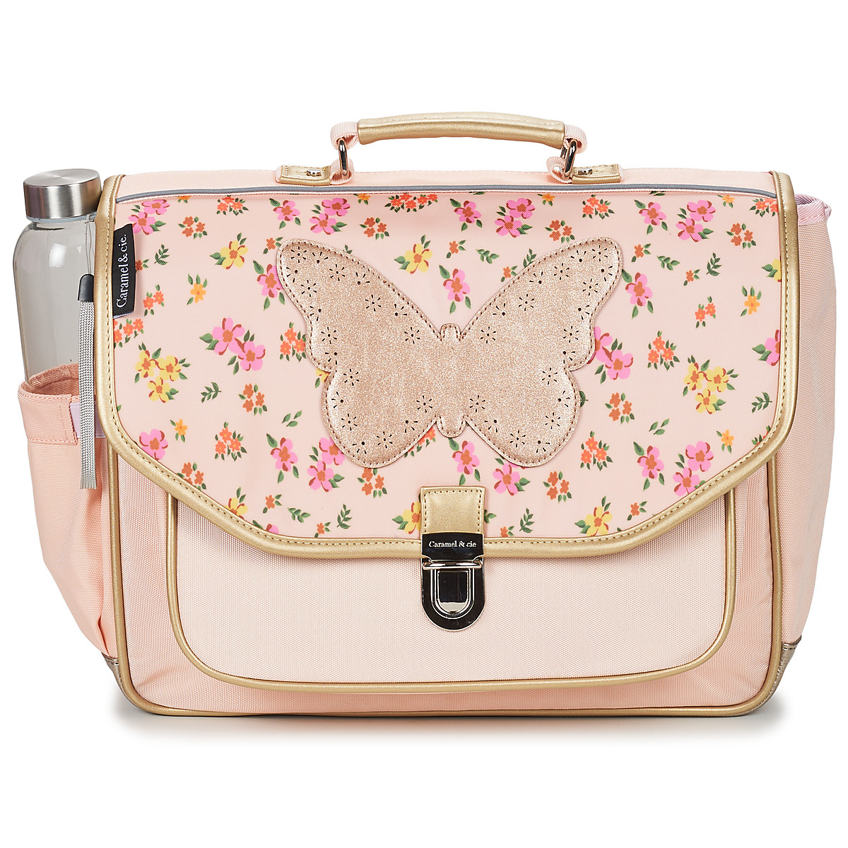 CARAMEL & CIE - CARTABLE 38 CM PAPILLON LIBERTY - Pink / Liberty