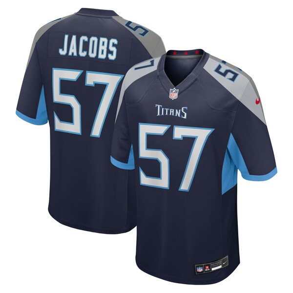 Curtis Jacobs Tennessee Titans Nike Team Game Jersey -  Navy