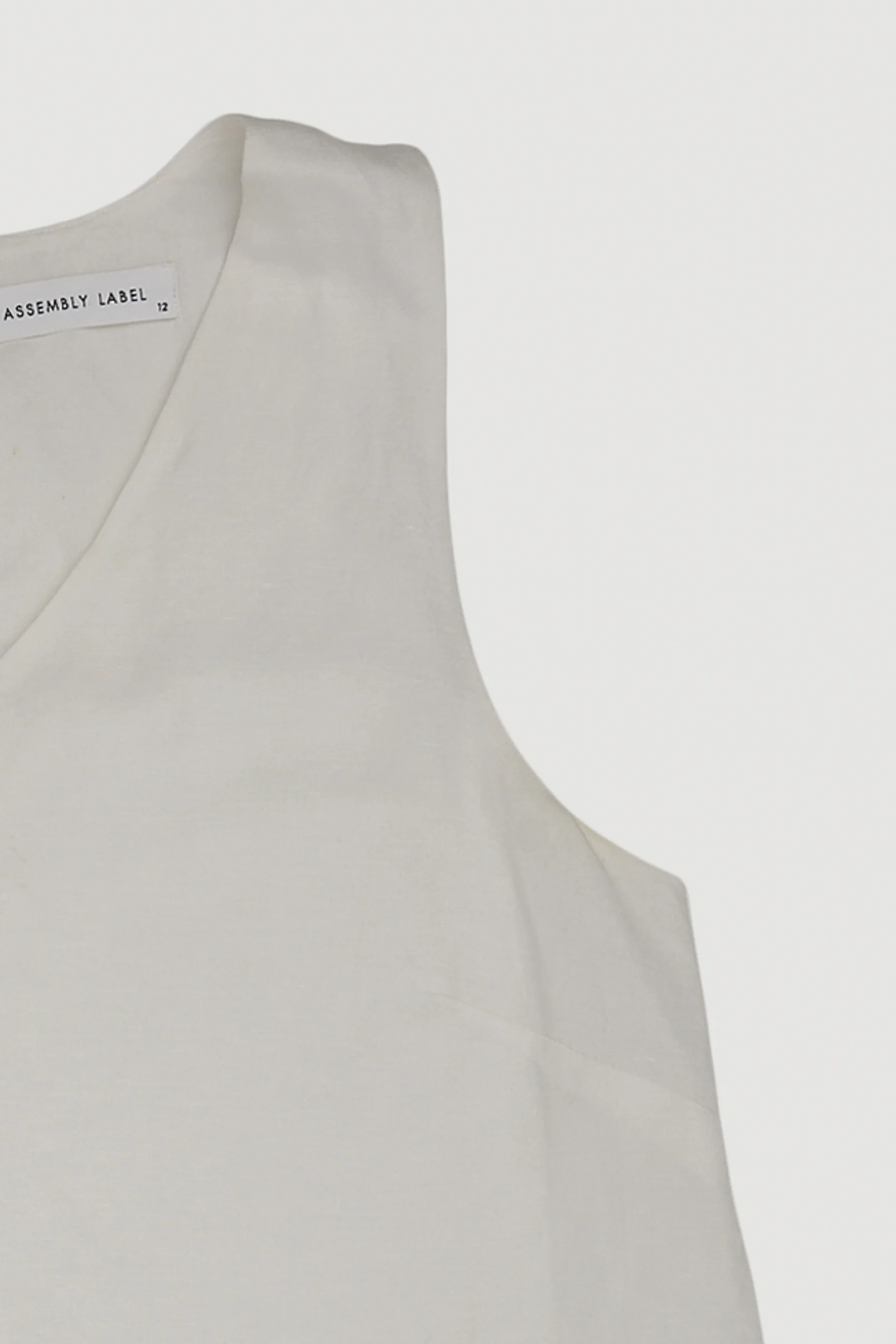 Re-Worn Womens Linen Blend Top