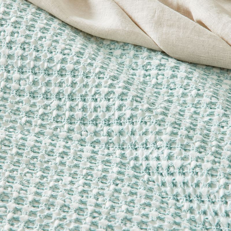 Ren Waffle Soft Sage Quilt Cover Separates