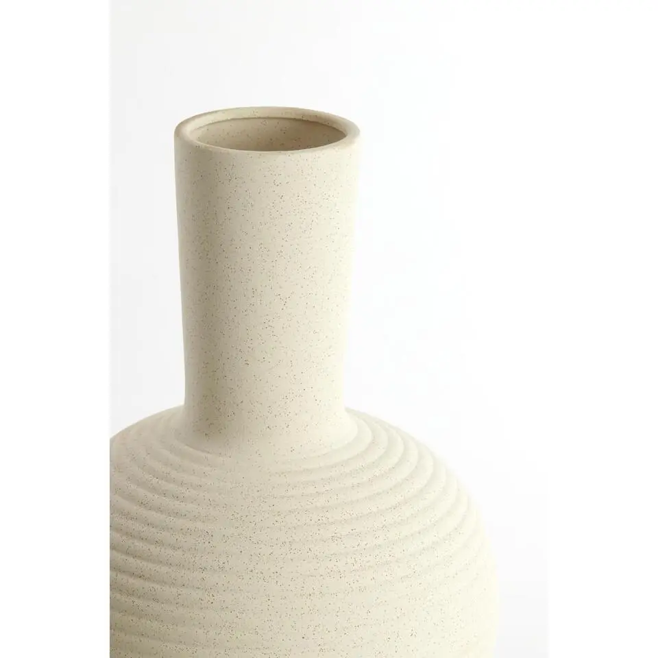 Light & Living - Ulloa vaas deco &Oslash;34x52 cm - keramiek mat cr&egrave;me