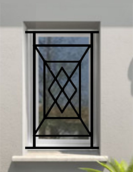 Grille de Defense Panama pour Fenetre H 105 cm x L 80 cm (côte tableau)