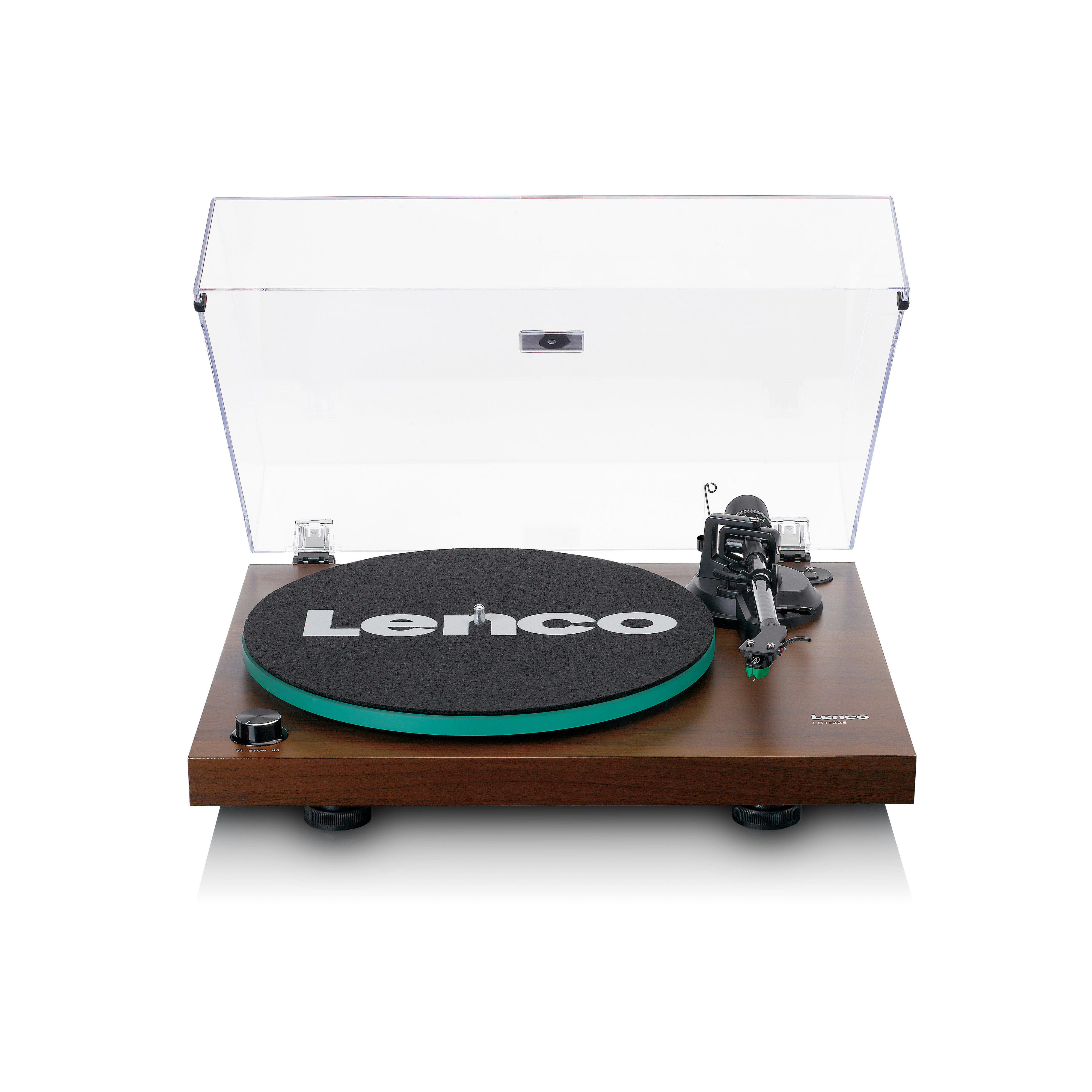 - Platine vinyle avec transmission bluetooth marron foncé