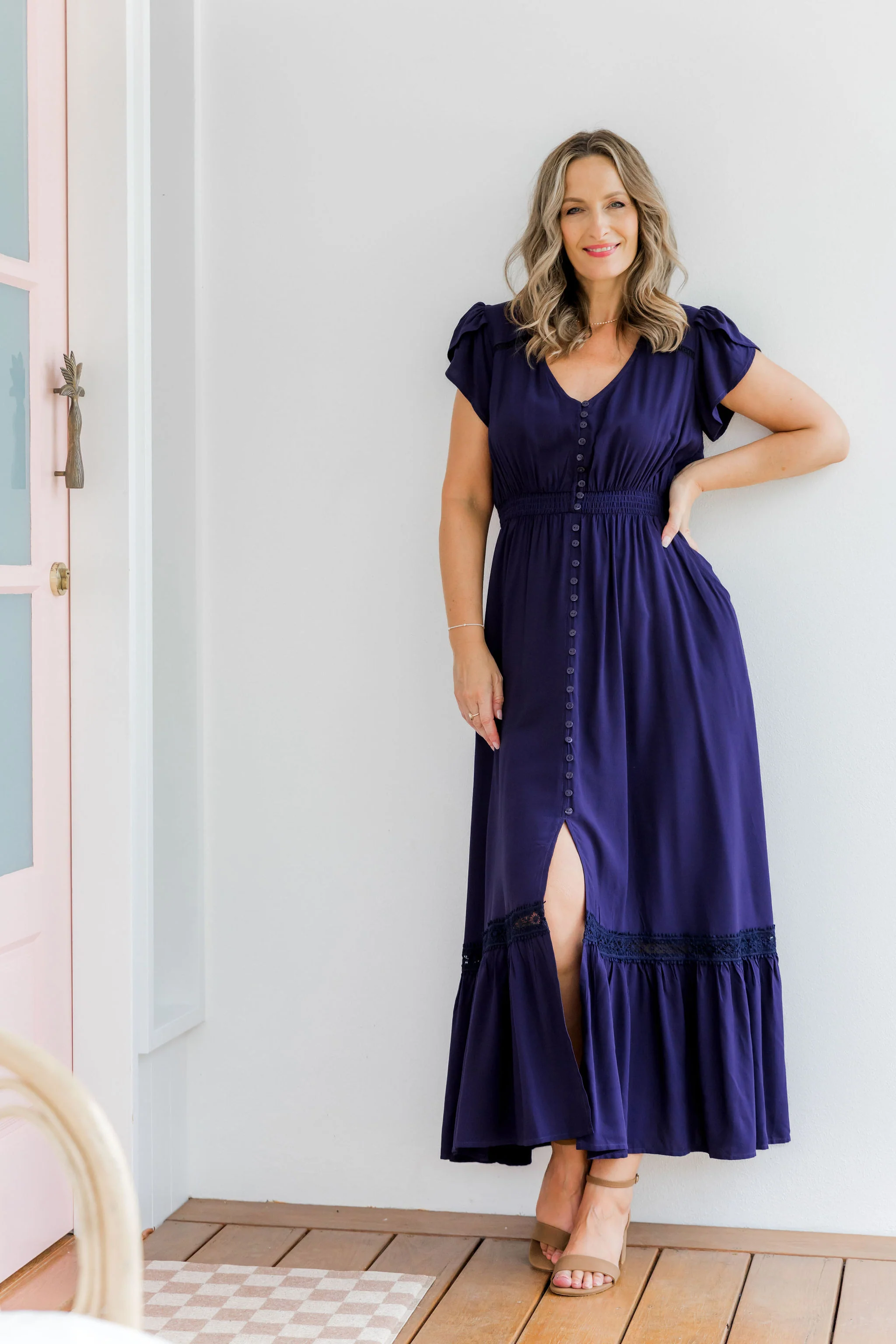 Louisa Maxi Dress in Midnight