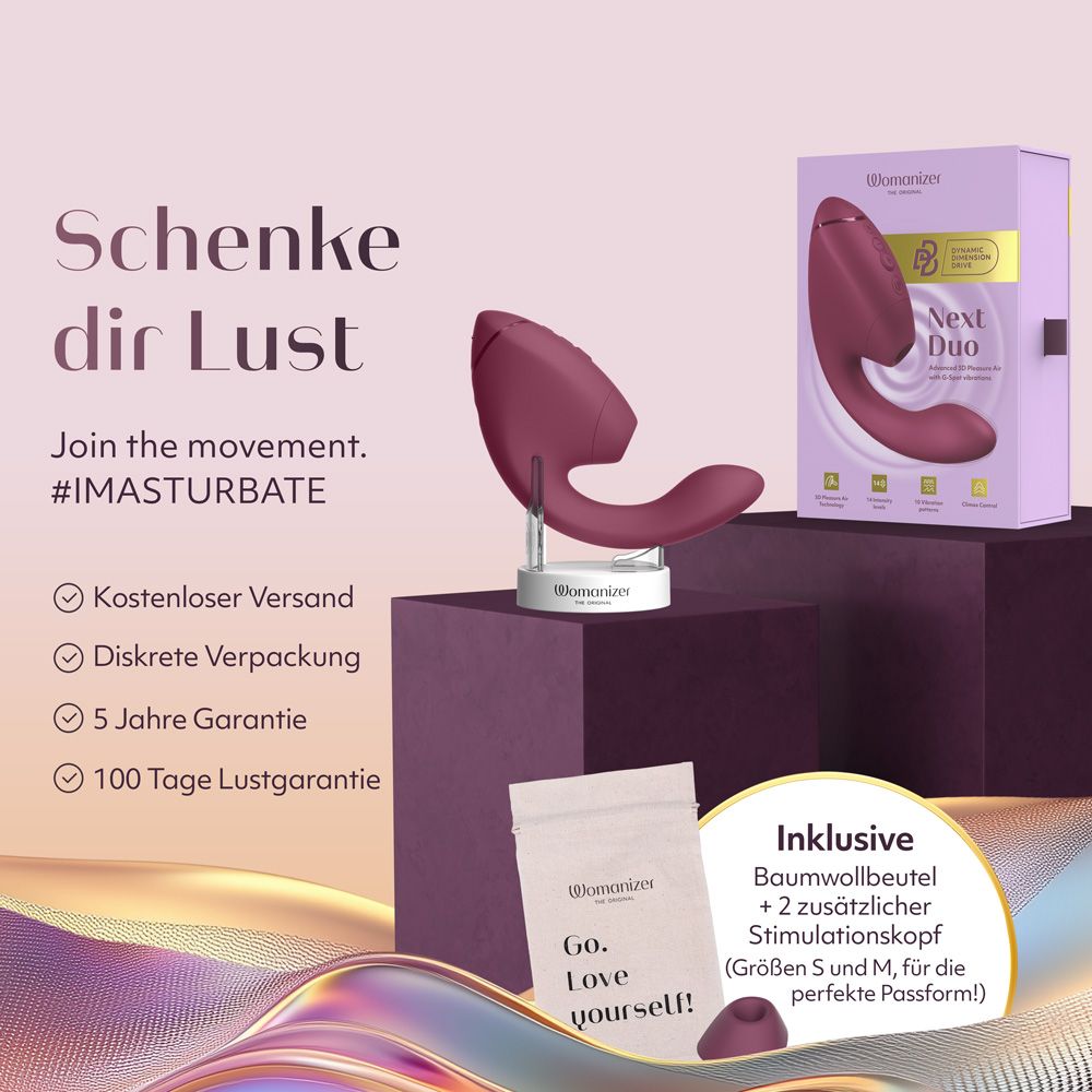 Next Duo - Klitoraler & G-Punkt Dual-Stimulator mit 3D Pleasure Air