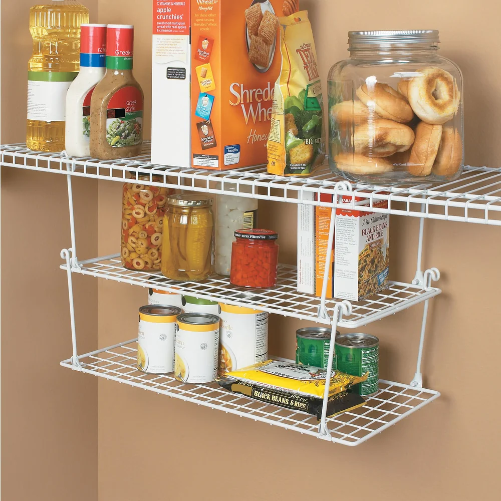 ClosetMaid Stack and Hang White Stainless Steel Shelf
