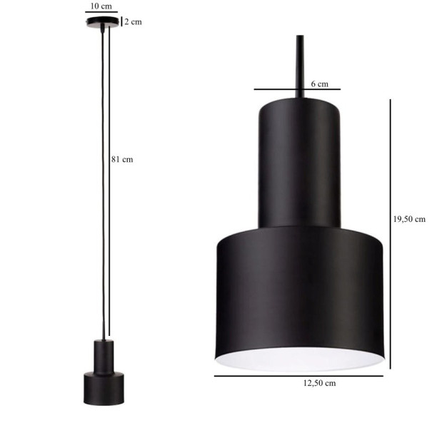 Lampa sufitowa loftowa metalow
