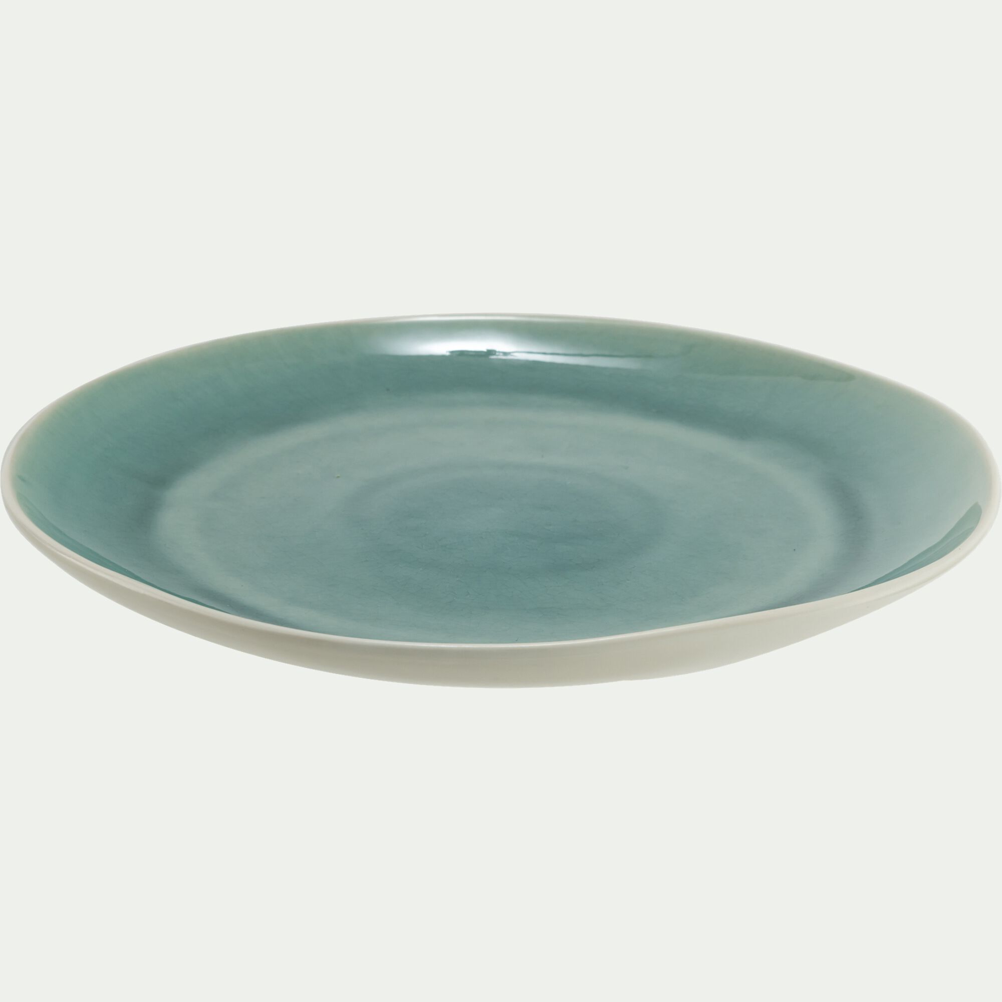 AZURIA - Assiette plate en grès D27cm - bleu