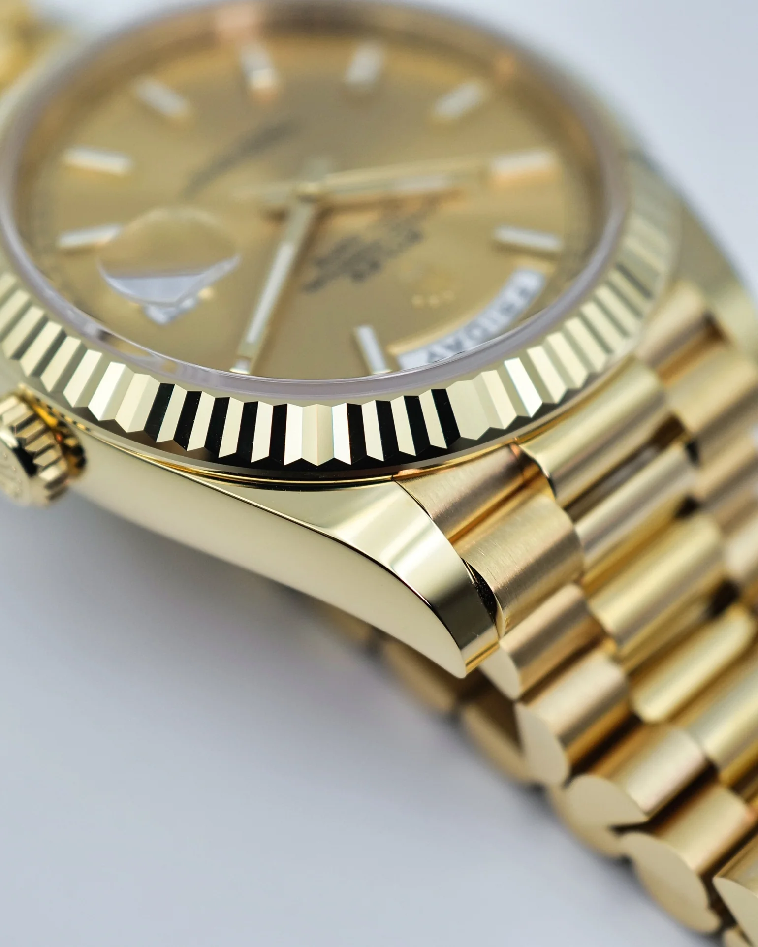 Rolex Day-Date 228238 YG Plated Champagne Dial 40mm Replica