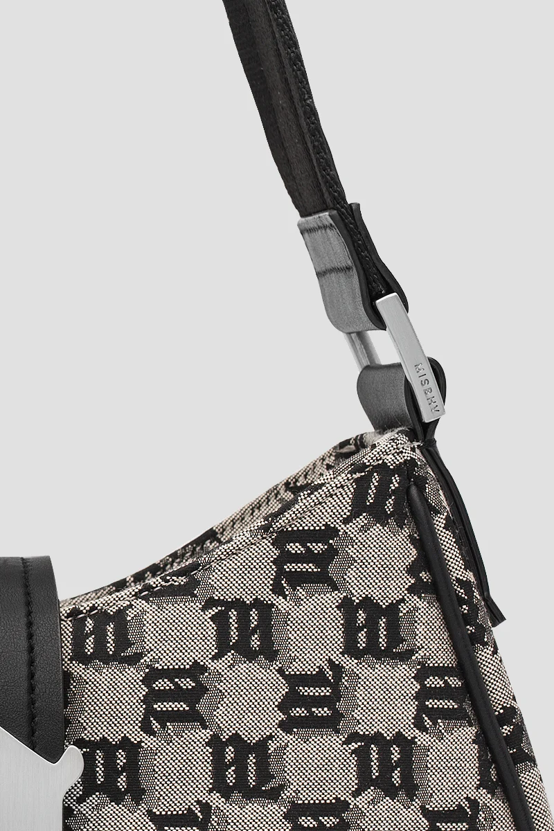 Jacquard Monogram Shoulder Bag Medium