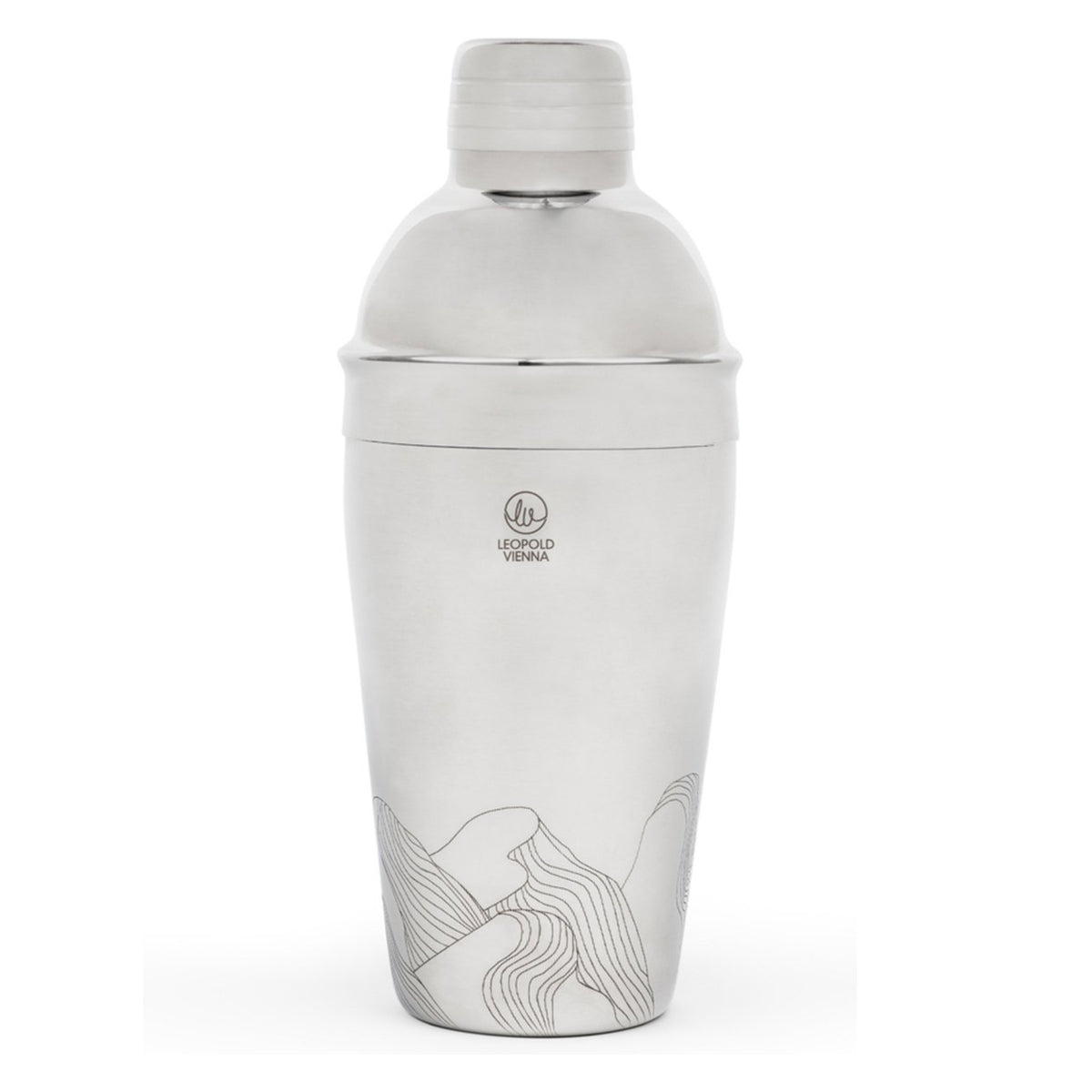Leopold Vienna - Cocktail shaker 500ml RVS Mountains