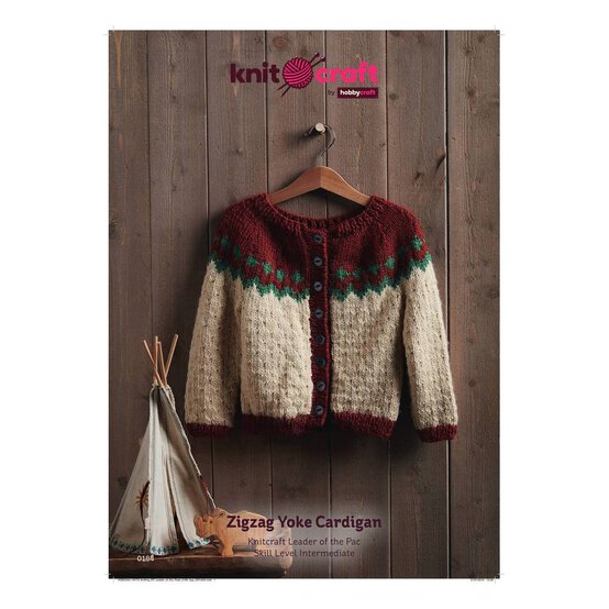 Knitcraft Zigzag Yoke Cardigan Digital Pattern 0184