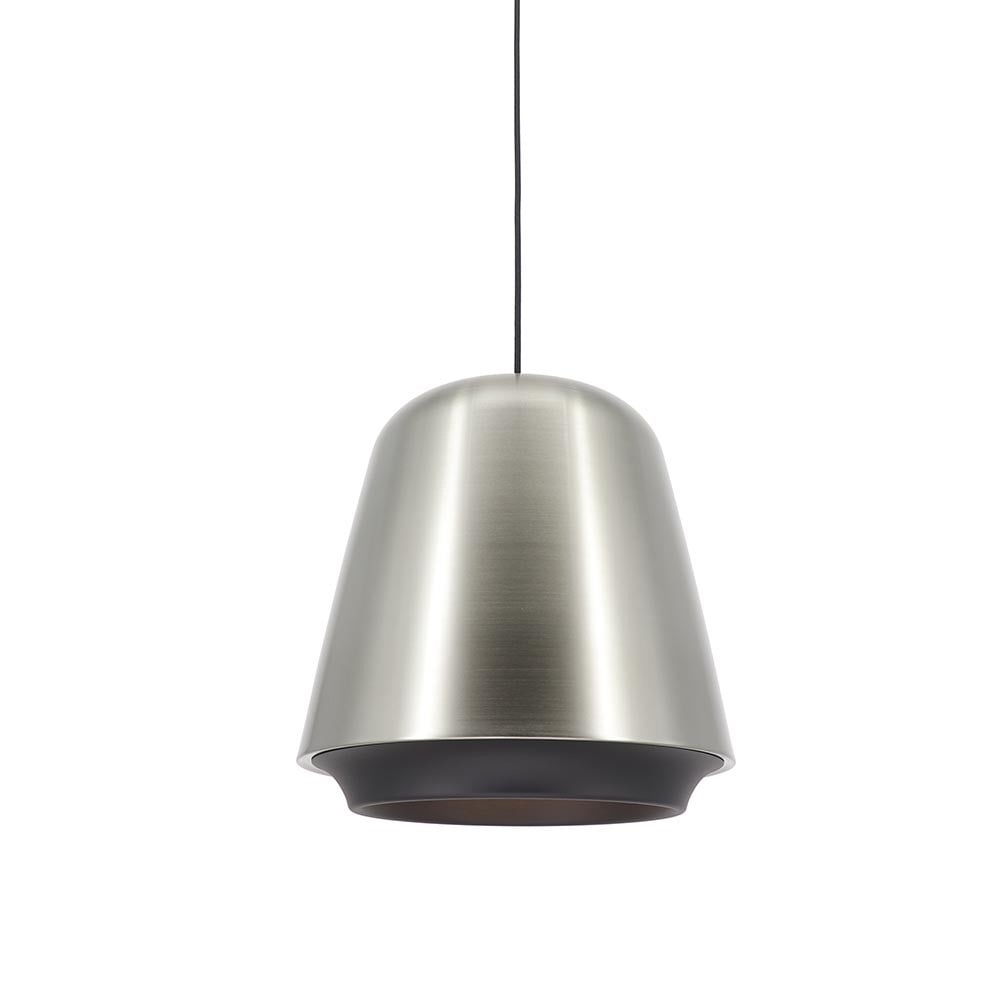 Artdelight hanglamp Santiago - 1 lichts - 35 x 175  cm - mat-chroom - zwart