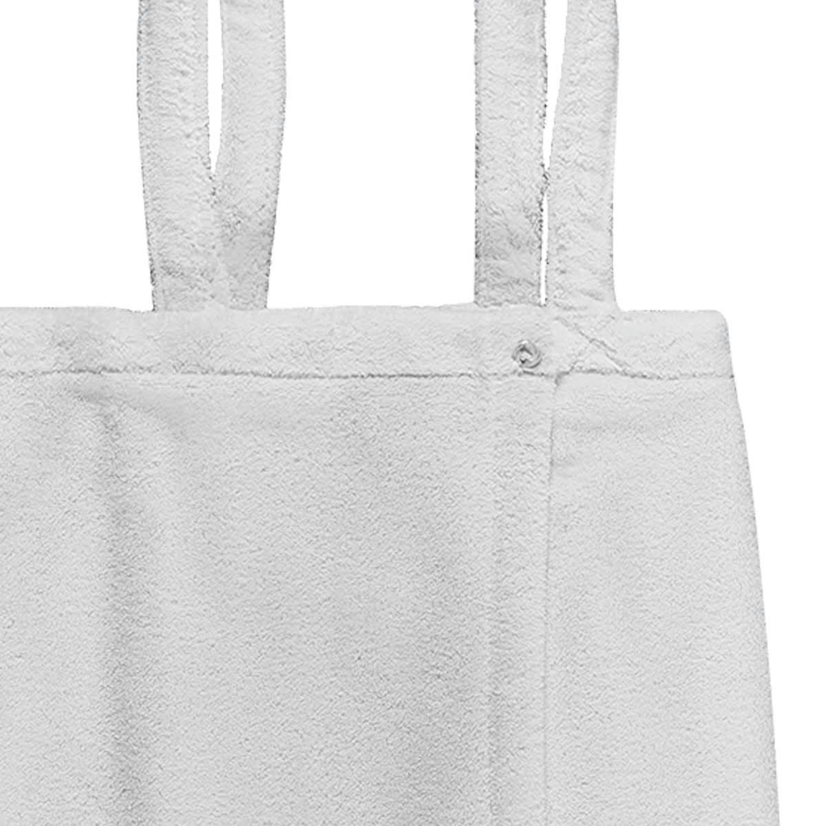 SENSOFT - Robe de bain en coton à bretelles 450gr/m² Blanc L/XL