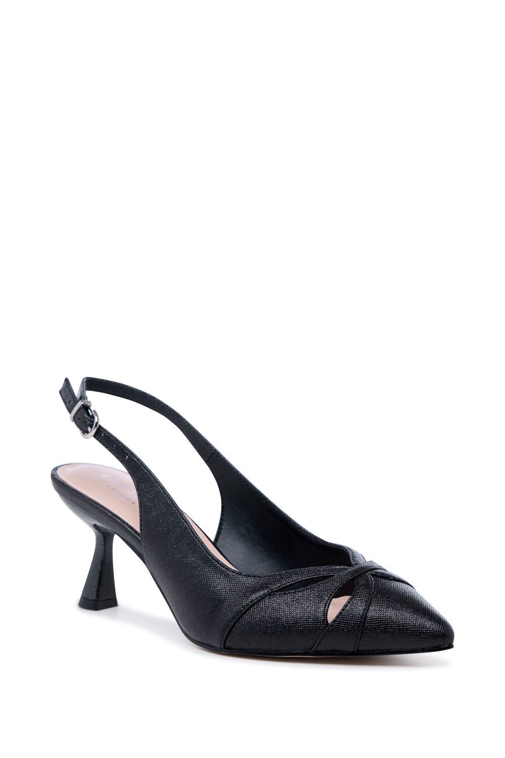 Paradox London Fairmont' Wide Fit Mid Heel Sling Backs