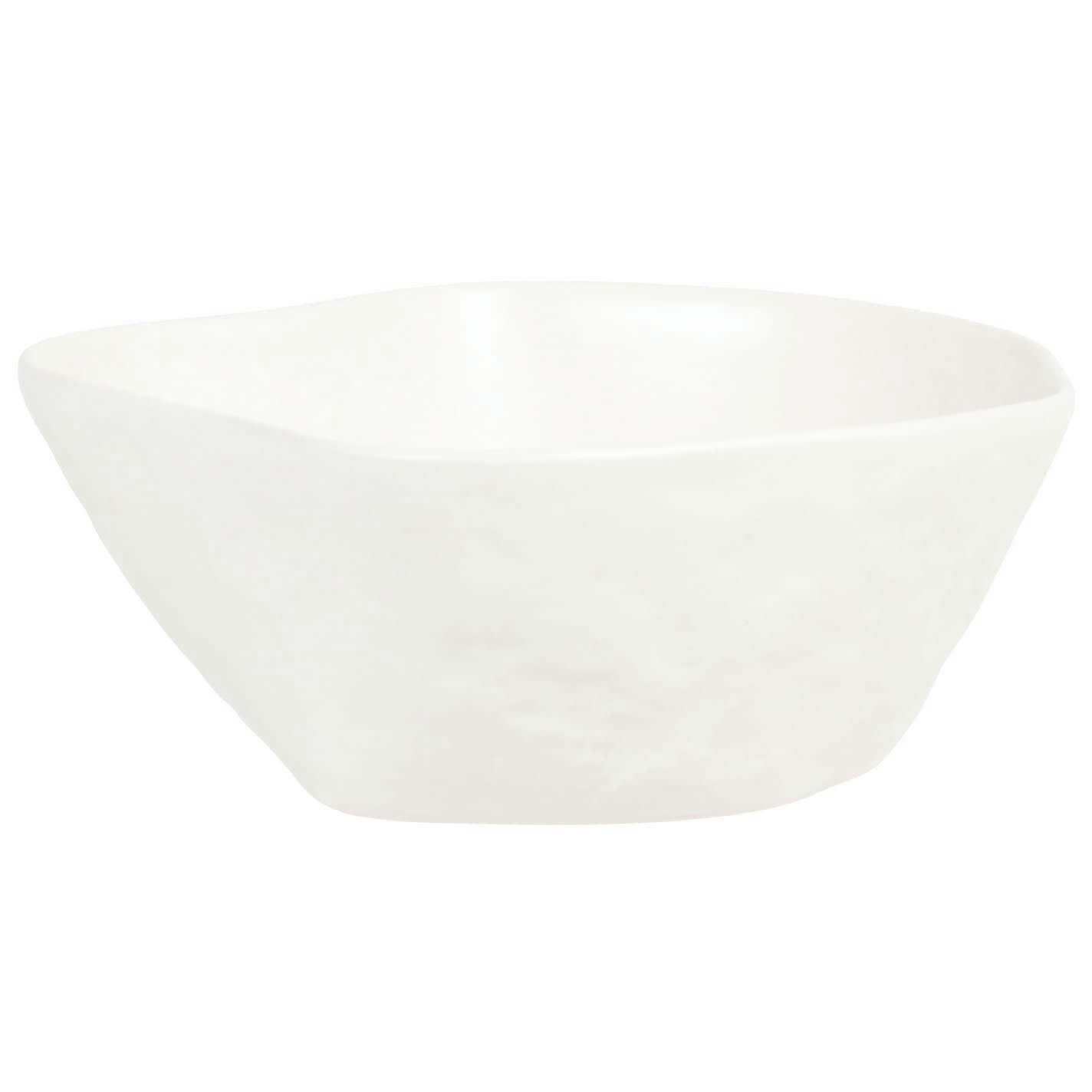 SELMA - Coupelle en grès modelé blanc