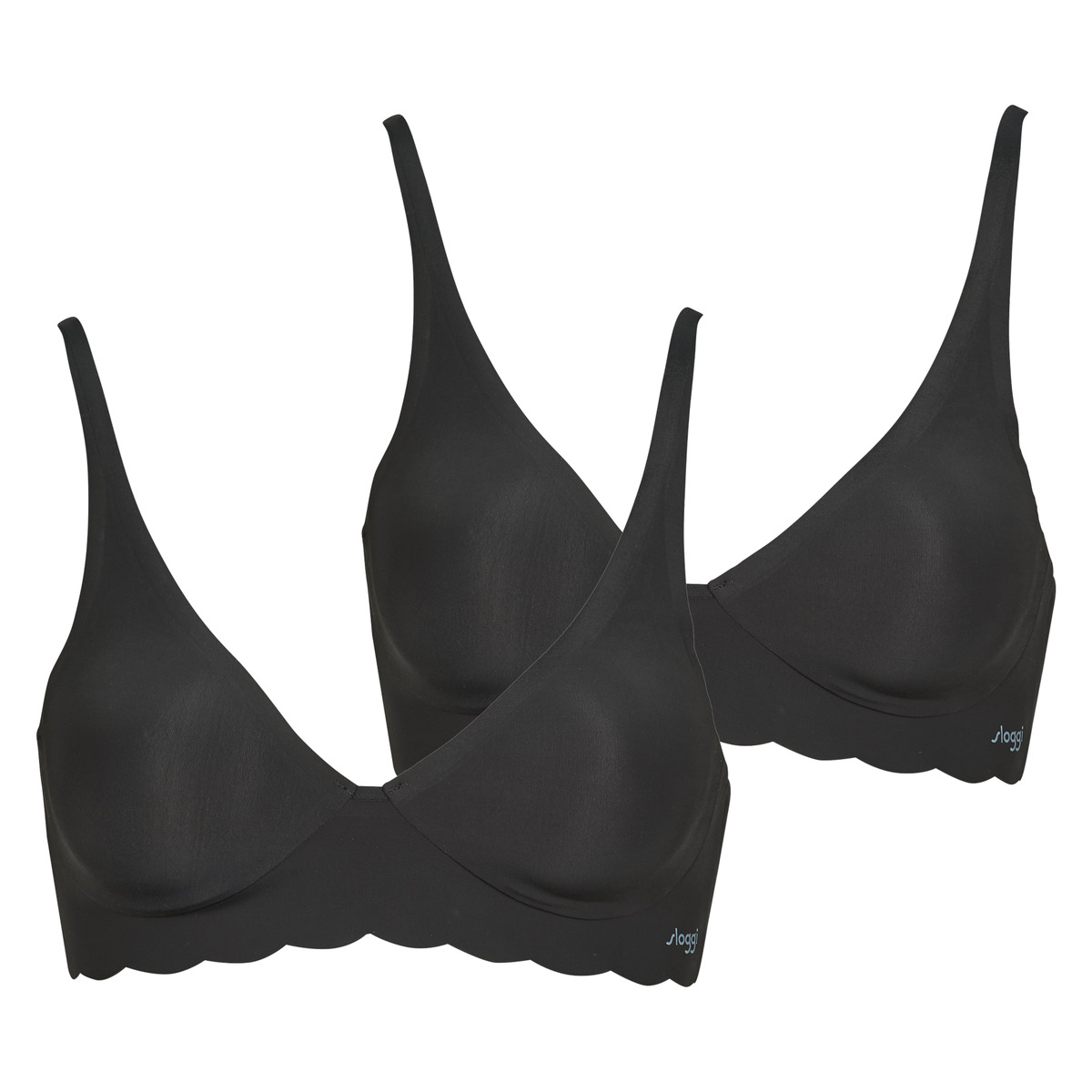 Sloggi  - ZERO Microfibre 2.0 Soft Bra PACK DE 2 - Black