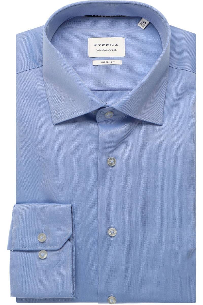 ETERNA Cover Shirt Modern Fit Hemd blau, Einfarbig