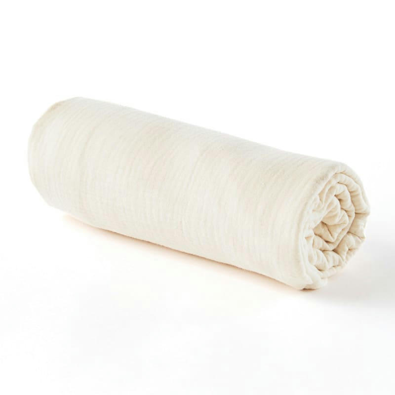 - Drap housse gaze de coton ecru (70 x 140 cm)