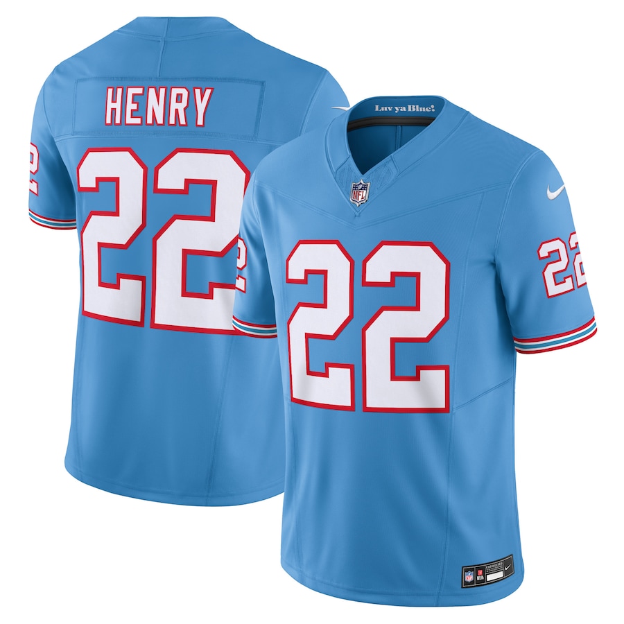 Derrick Henry Tennessee Titans Nike Oilers Throwback Vapor F.U.S.E. Limited Jersey - Light Blue