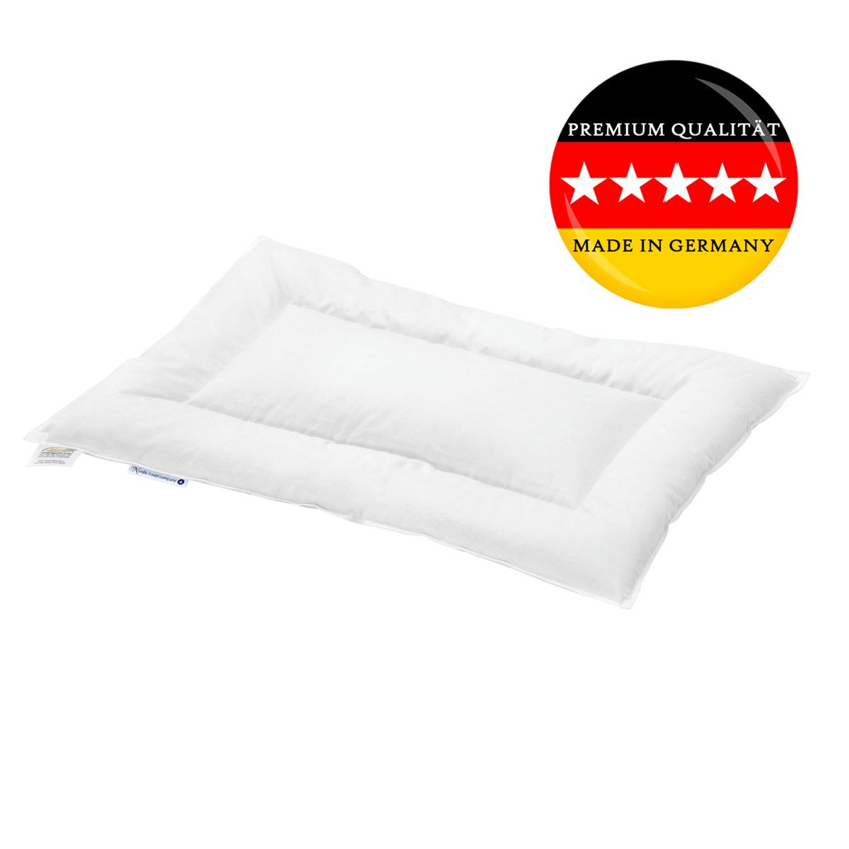 - Oreiller plat bébé coton blanc 40x60 cm