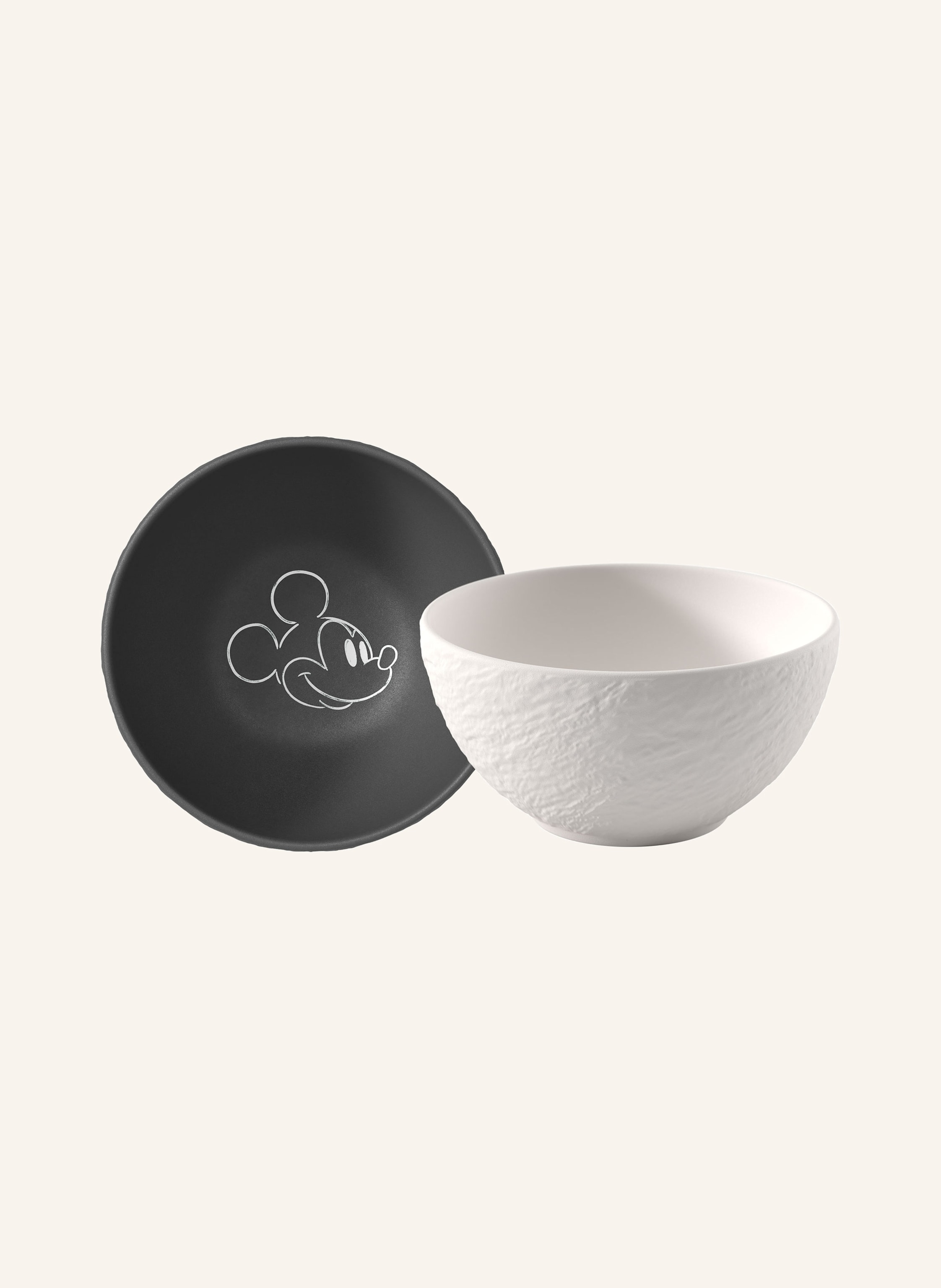 Villeroy & Boch Müslischale, 2-teilig MANUFACTURE ROCK - MICKEY MOUSE