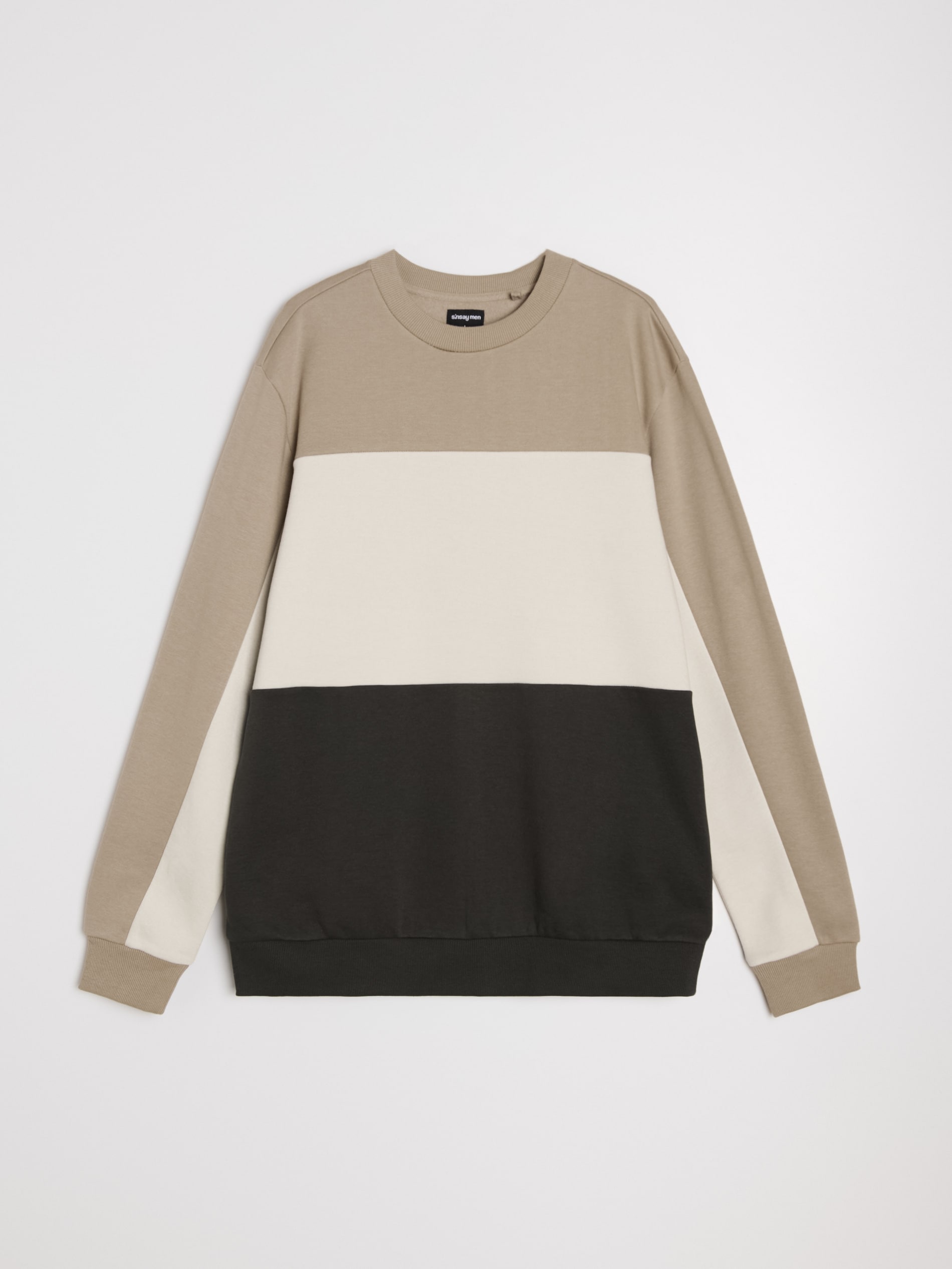 Bluza crewneck color-block
