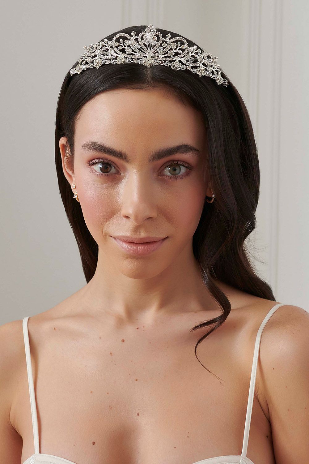 Jon Richard Iris Raised Diamante Tiara - Gift Pouch