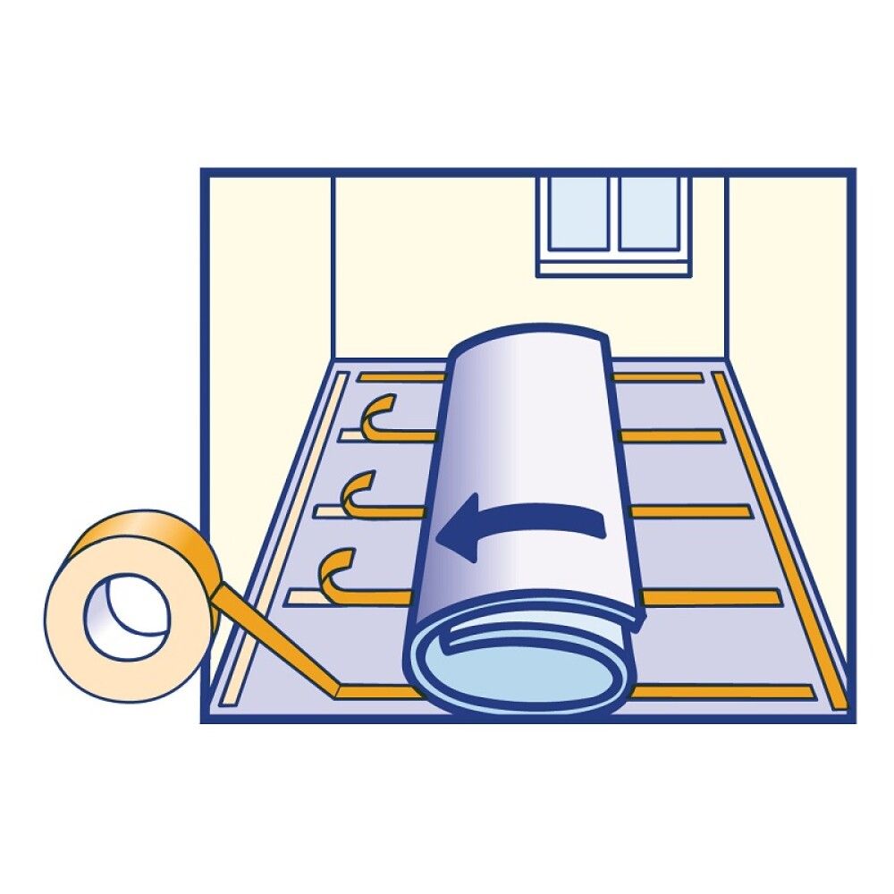 GULVTAPE TESA FLOORING EXTRA STRONG 25MX50MM