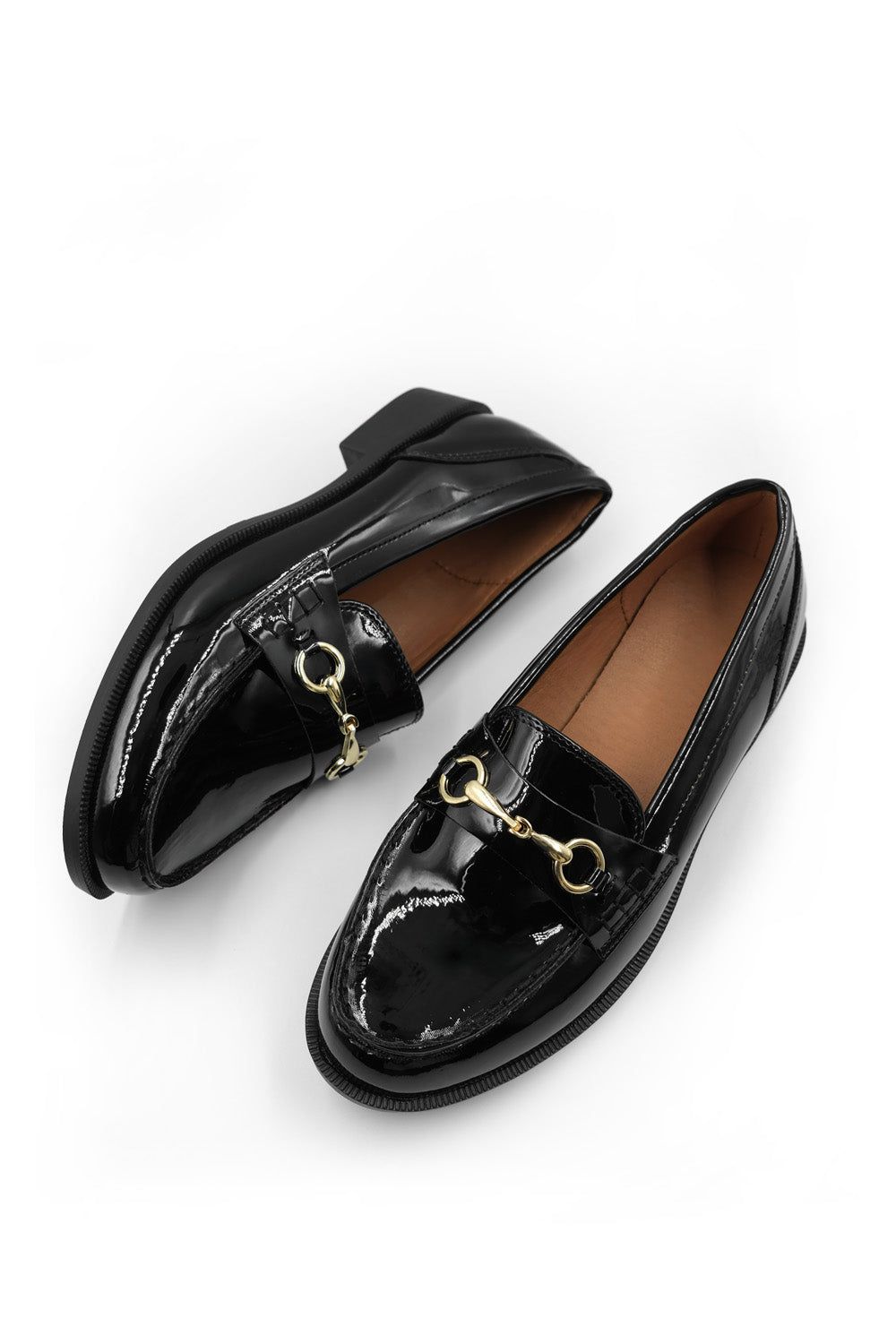 Where's That From Adalira' Extra Wide Fit Round Toe Single Metal Bar Loafers