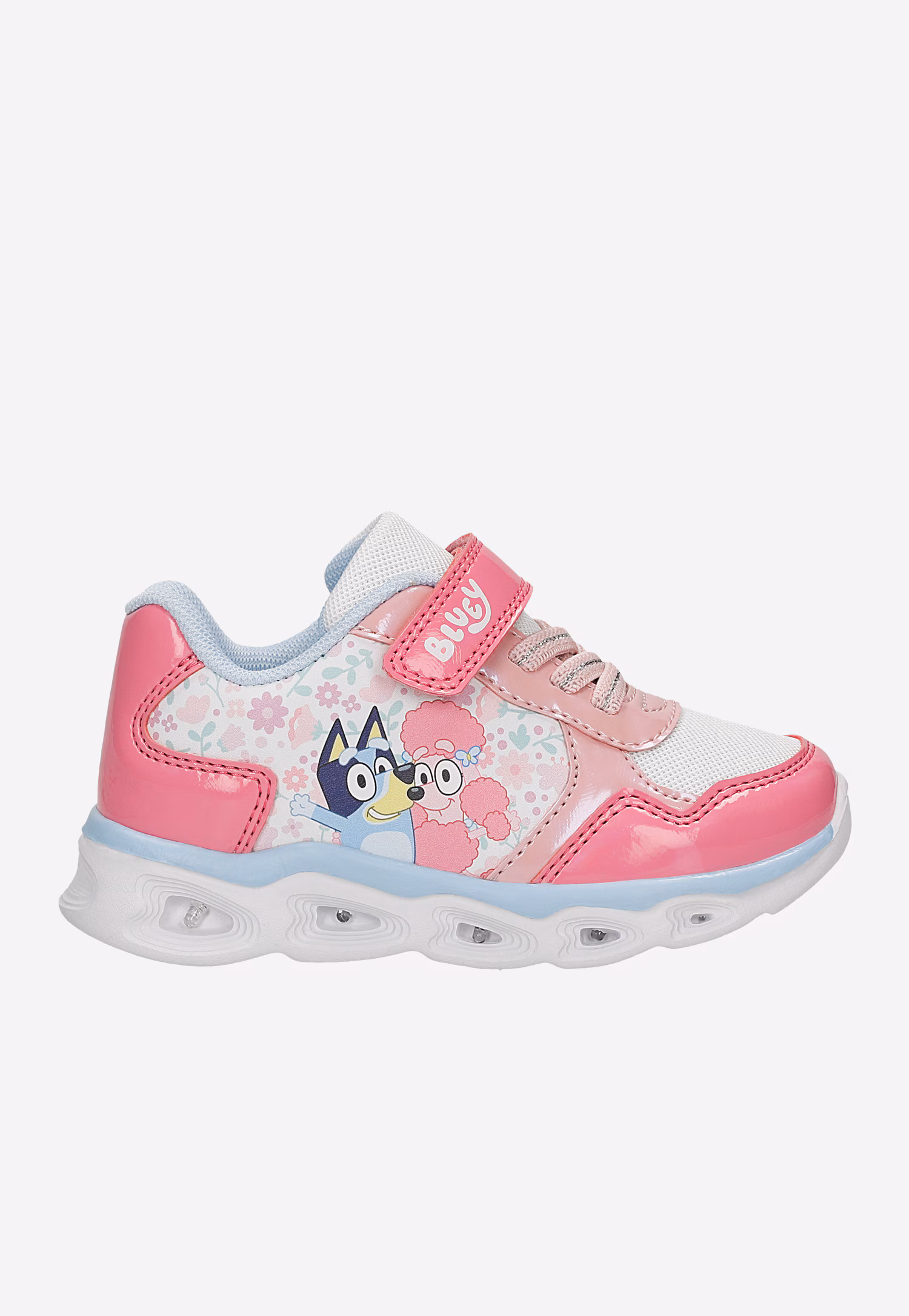 Różowe sneakersy Bluey dla dziewczynki ze świecącą podeszwą BARTEK 87042-15