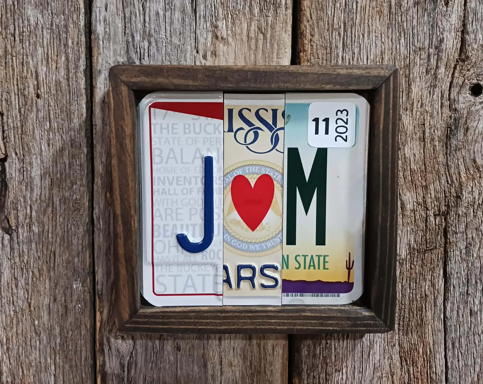 Anniversary Custom License Plate, Personalized, Unique , Wedding, Birthday, Gift for Him, Gift for H