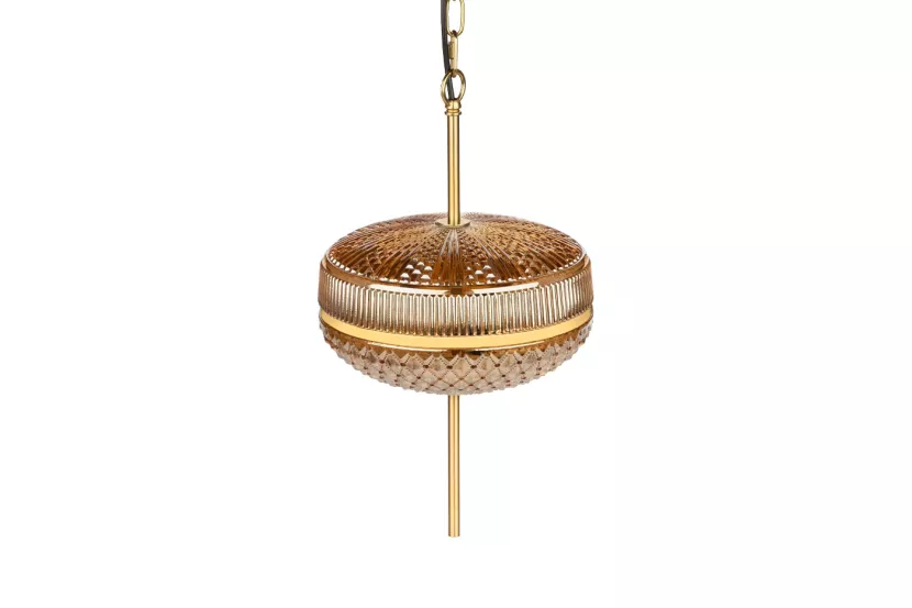 Lampa Wisząca Kryształowa Szklana TEMUR Art Deco Ozdobna 26 cm