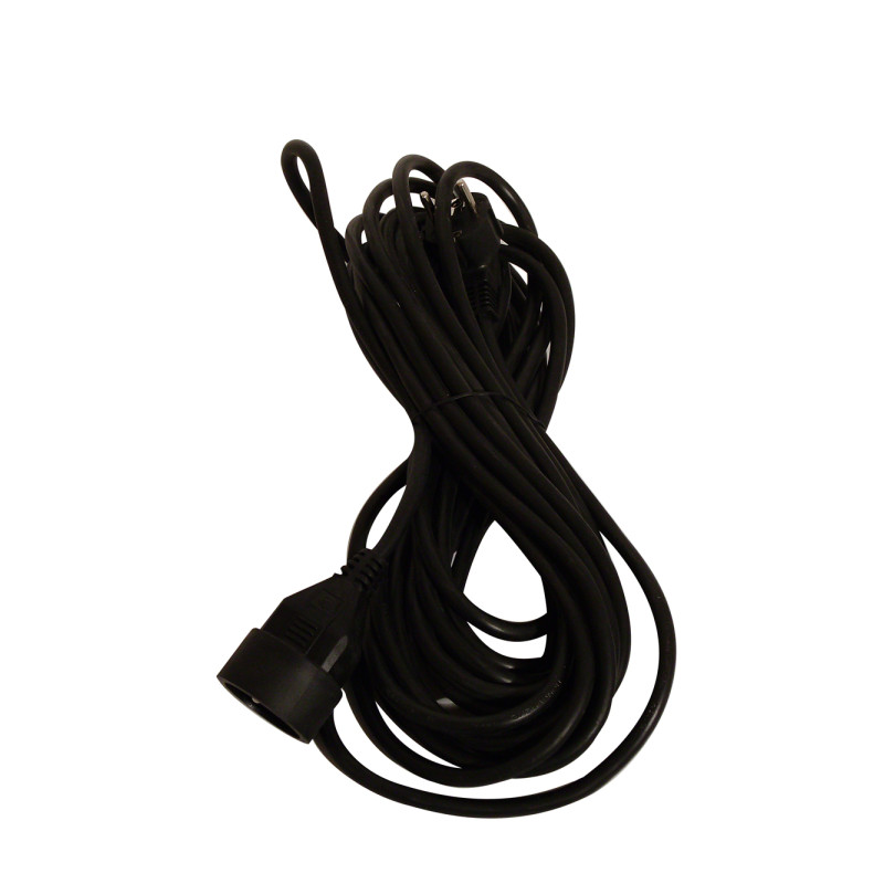 Allonge électrique noire 3 x 1,5 mm² 10 m CHACON