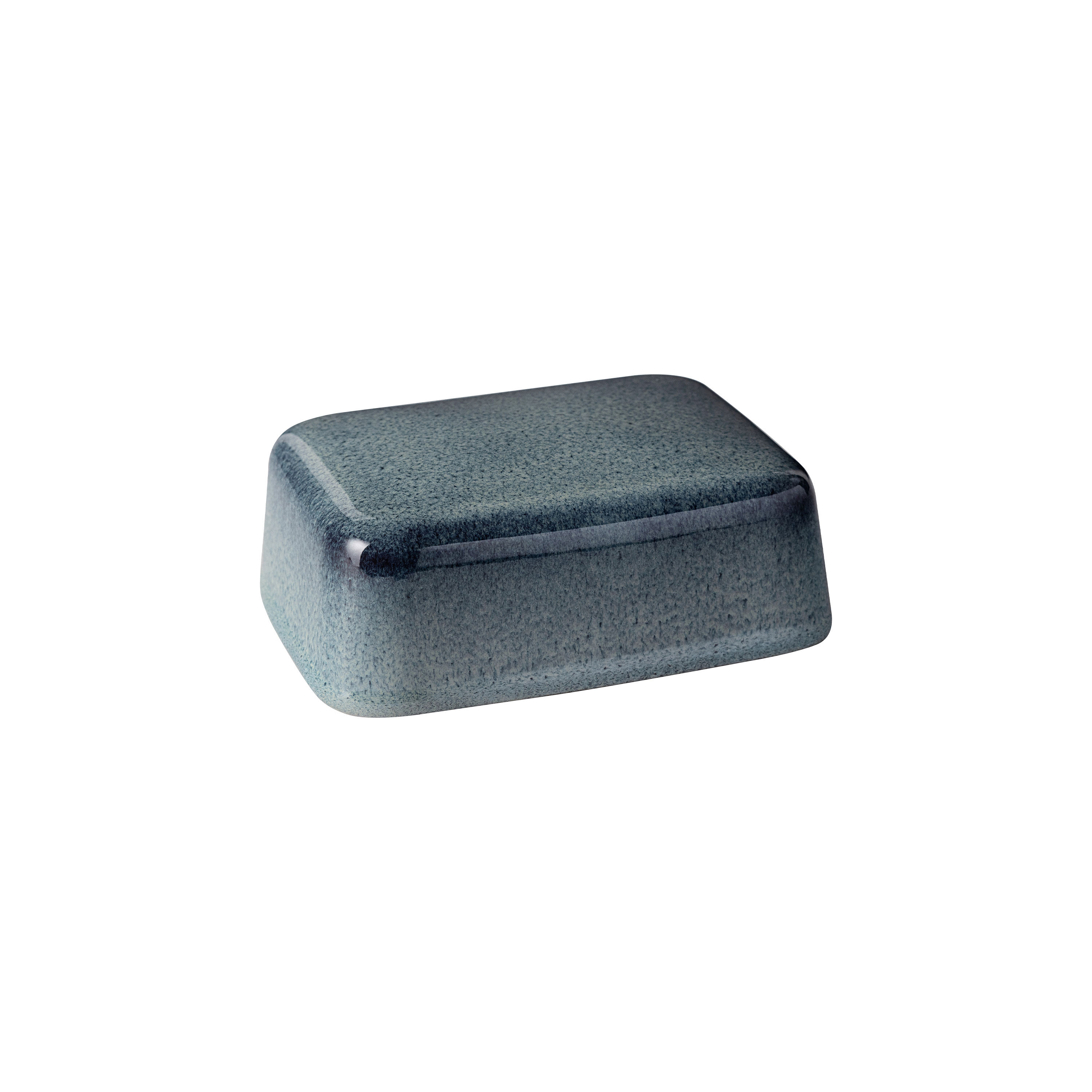Lave Covered butter dish - Grey, stoneware